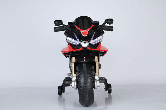 Moto Elettrica per Bambini 12V con Licenza Aprilia RSIV Small Nera