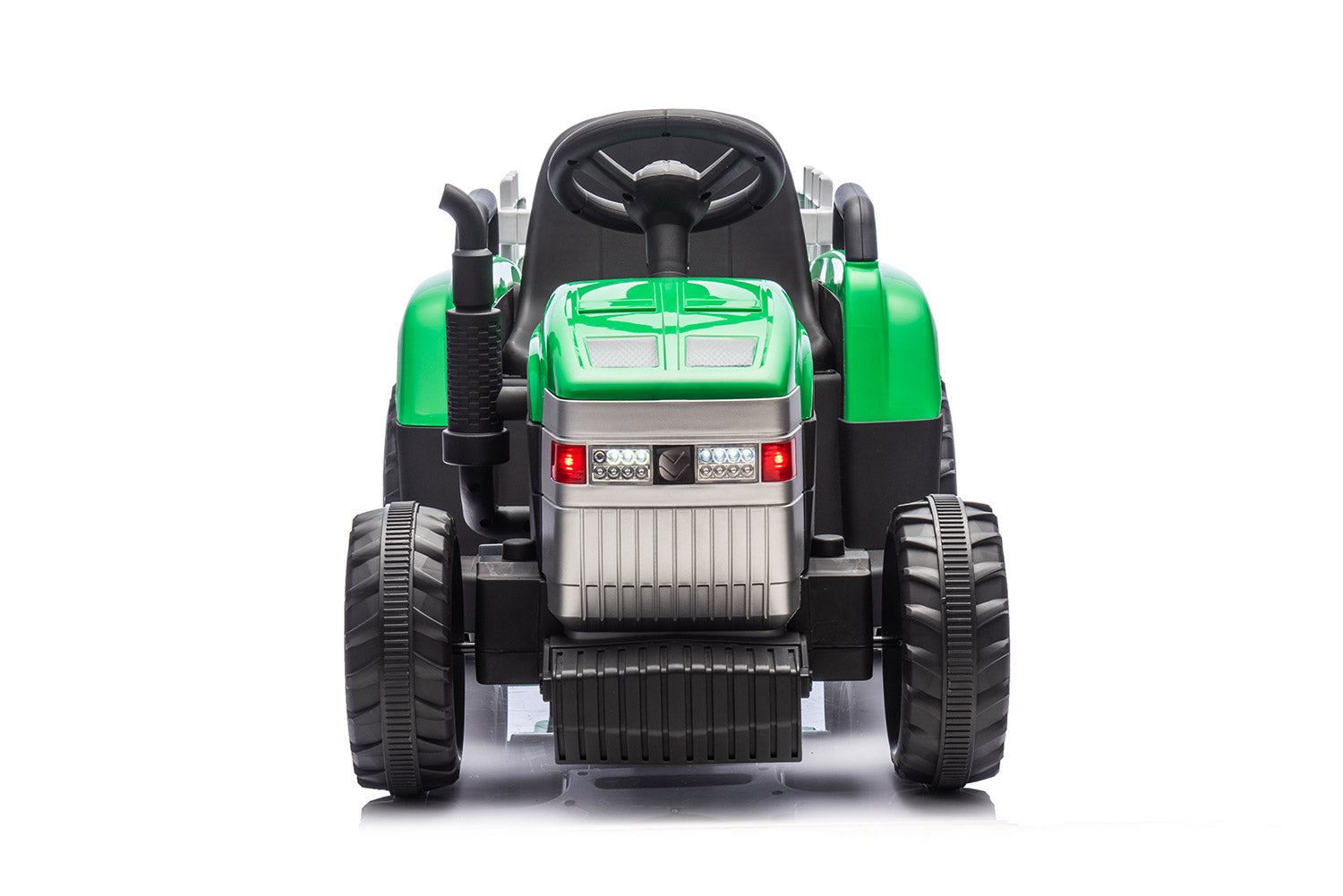 Trattore Elettrico per Bambini 12V con Rimorchio Verde