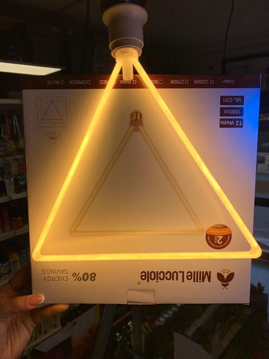 LUCE LED FORMA TRIANGOLO 