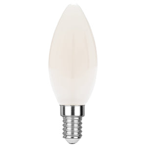 LAMPADINA LED FILAMENTO CANDELA BIANCO E14 6W 680LM 6500K 300° 35X98mm 15000h CRI80