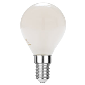 LAMPADINA LED FILAMENTO GLOBO BIANCO E14 4W 400LM 4000K 300° 45X78mm 15000h CRI80