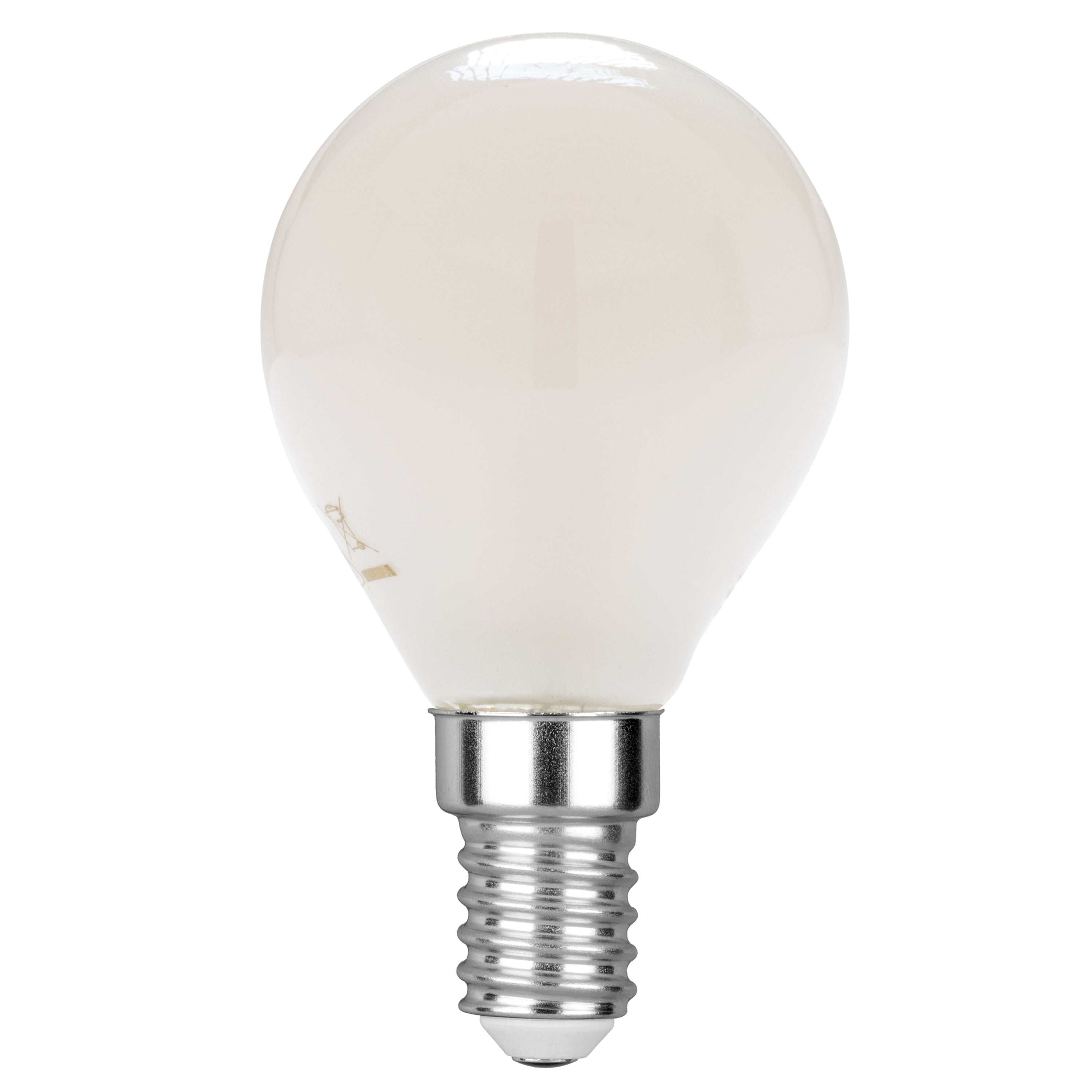 LAMPADINA LED FILAMENTO GLOBO BIANCO E14 4W 400LM 4000K 300° 45X78mm 15000h CRI80