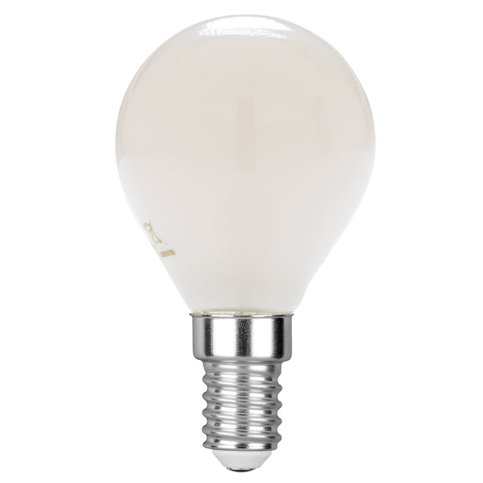 LAMPADINA LED FILAMENTO GLOBO BIANCO E14 4W 400LM 4000K 300° 45X78mm 15000h CRI80