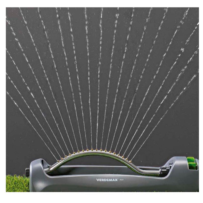 Multipack da 6 pz irrigatore oscillante per giardino 18 ugelli in ottone fino a 320 mq verdemax