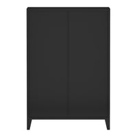 Armadio Hamina Mobile in Acciaio per Archivio 113 x 80 x 40 cm Nero [en.casa]