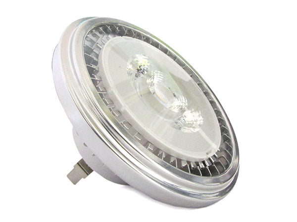 Lampada Faretto Led AR111 G53 AC/DC 12V 15W Bianco Neutro Angolo 35 Gradi