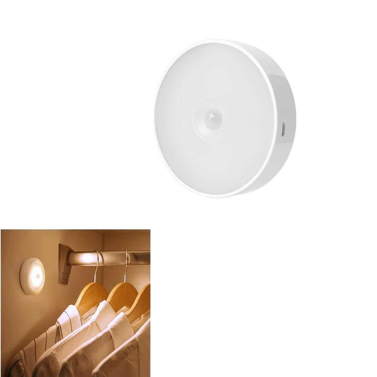 Lampada Faretto ricaricabile USB  led 6W Luce Naturale 4000k sensore movimento crepuscolare Sen-T80N