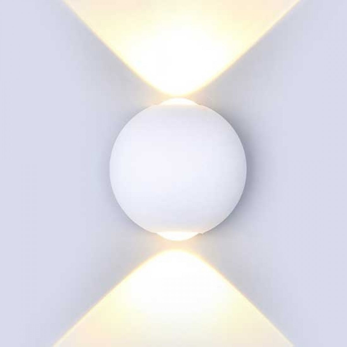 Lampada LED COB 6W da parete alluminio bianco wall light bianco naturale 4000K IP65