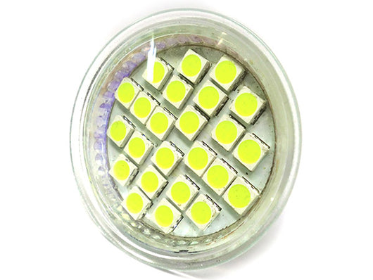 Lampada LED Dicroica MR16 GU5.3 4W Bianco Freddo 12V DC/AC 24 SMD 5050