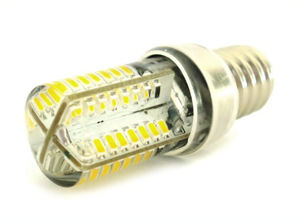 Lampada LED E14 Tubolare Bianco Caldo 3,5W=35W 360 Gradi Con Silicone Slim 64 SMD 3014 220V