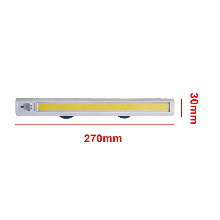 Lampada LED con Sensore a Movimento 2 Modalit&agrave; Lampada Notturna con Luce Bianco Freddo 6500K 200lm 3.6W 270*30mm