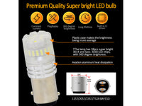 Lampada Led 1157 BAY15D P21/5W Canbus Bianco 12V No Errore IP67 Illuminazione 360 Gradi