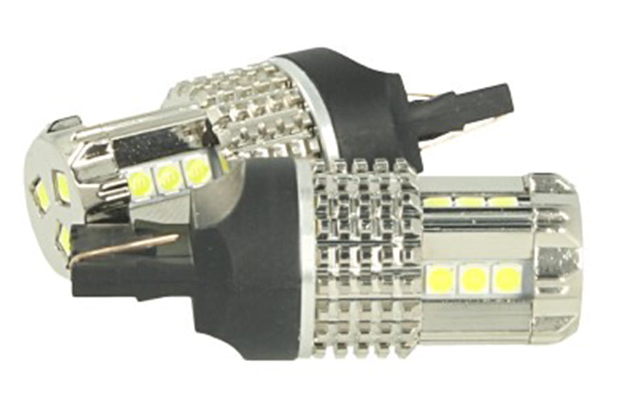 Lampada Led 7740 T20 W21W 12V 45W No Polarita Bianco Super Potente Lancia Ypsilon Iveco Daily VW Touran Audi Q3