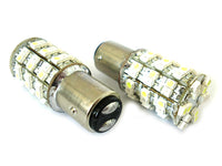 Lampada Led BAY15D 1157 P21/5W 60 Smd Bi Color Bianco Arancione Luce Freccia