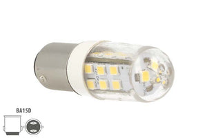 Lampada Led Barca BA15D Bianco Caldo 12V 24V 4W