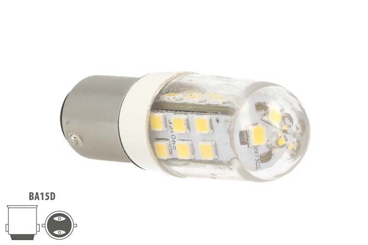 Lampada Led Barca BA15D Bianco Neutro 12V 24V 4W