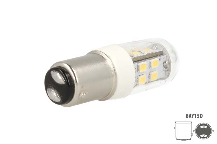 Lampada Led Barca BAY15D Bianco Neutro 12V 24V 4W