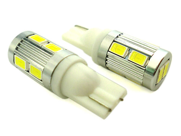 Lampada Led Canbus T10 W5W 12V T15 W16W 10 Smd 5730 No Errore No Polarita Luci Posizione Super Bianco e Potente