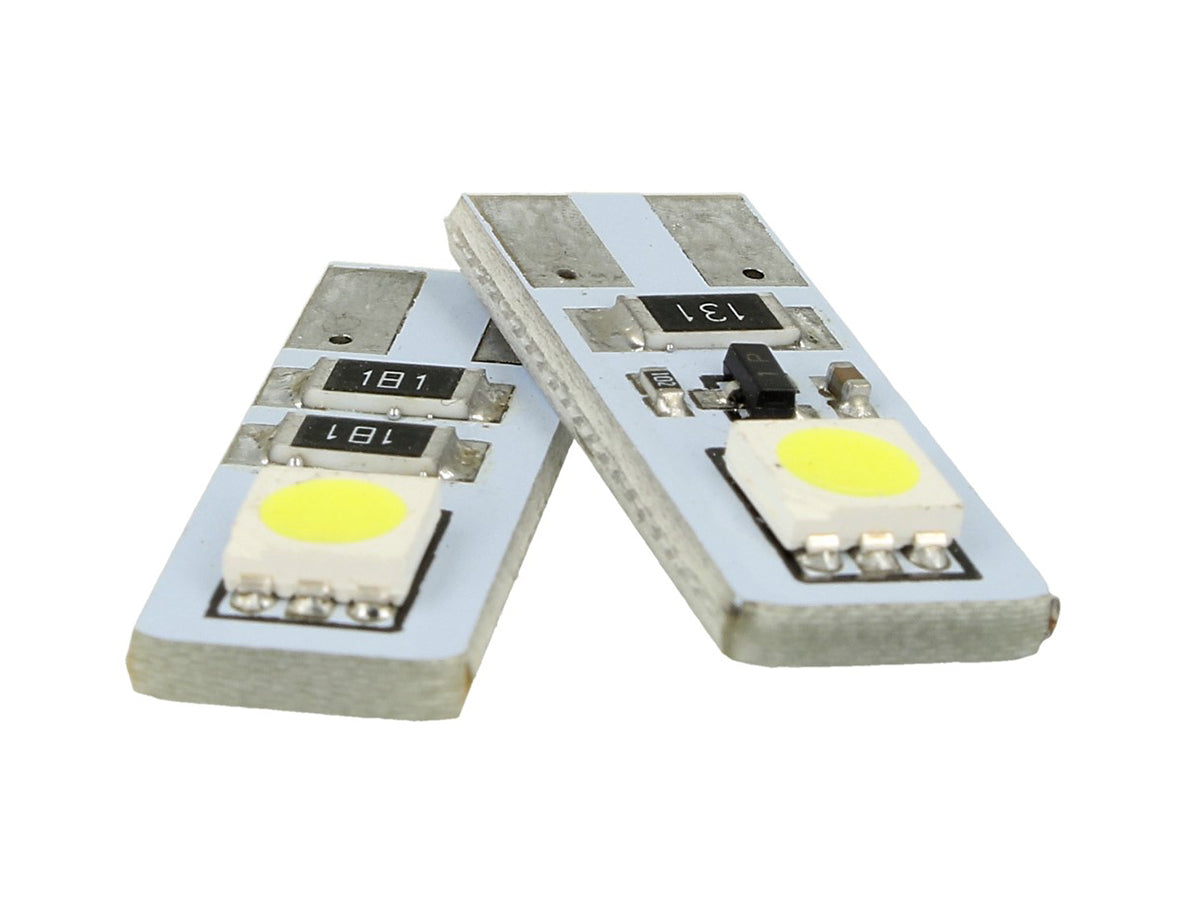 Lampada Led Canbus T10 W5W 2 Smd Bianco No Polarita No Errore Check Luci 12V