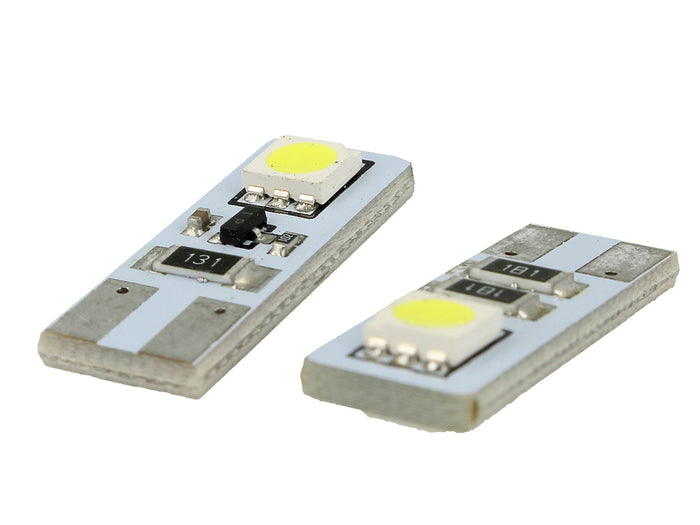 Lampada Led Canbus T10 W5W 2 Smd Bianco No Polarita No Errore Check Luci 12V