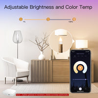 Lampada Led E14 ZigBee 3.0 Smart WiFi 5W RGB CCT Dimmerabile APP Compatible Amazon Alexa Google Home