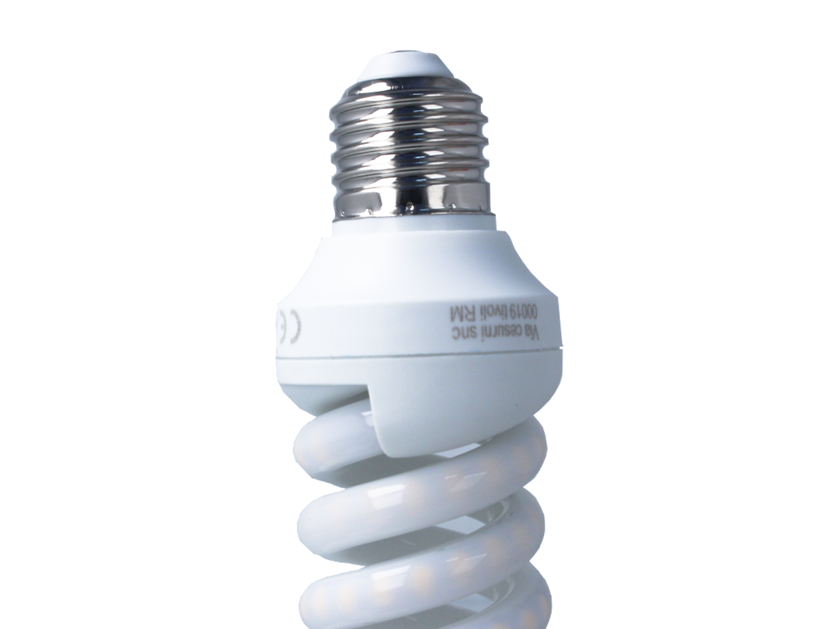 Lampada Led E27 Spirale 18W 1890LM Bianco Caldo 3000K D47X144mm