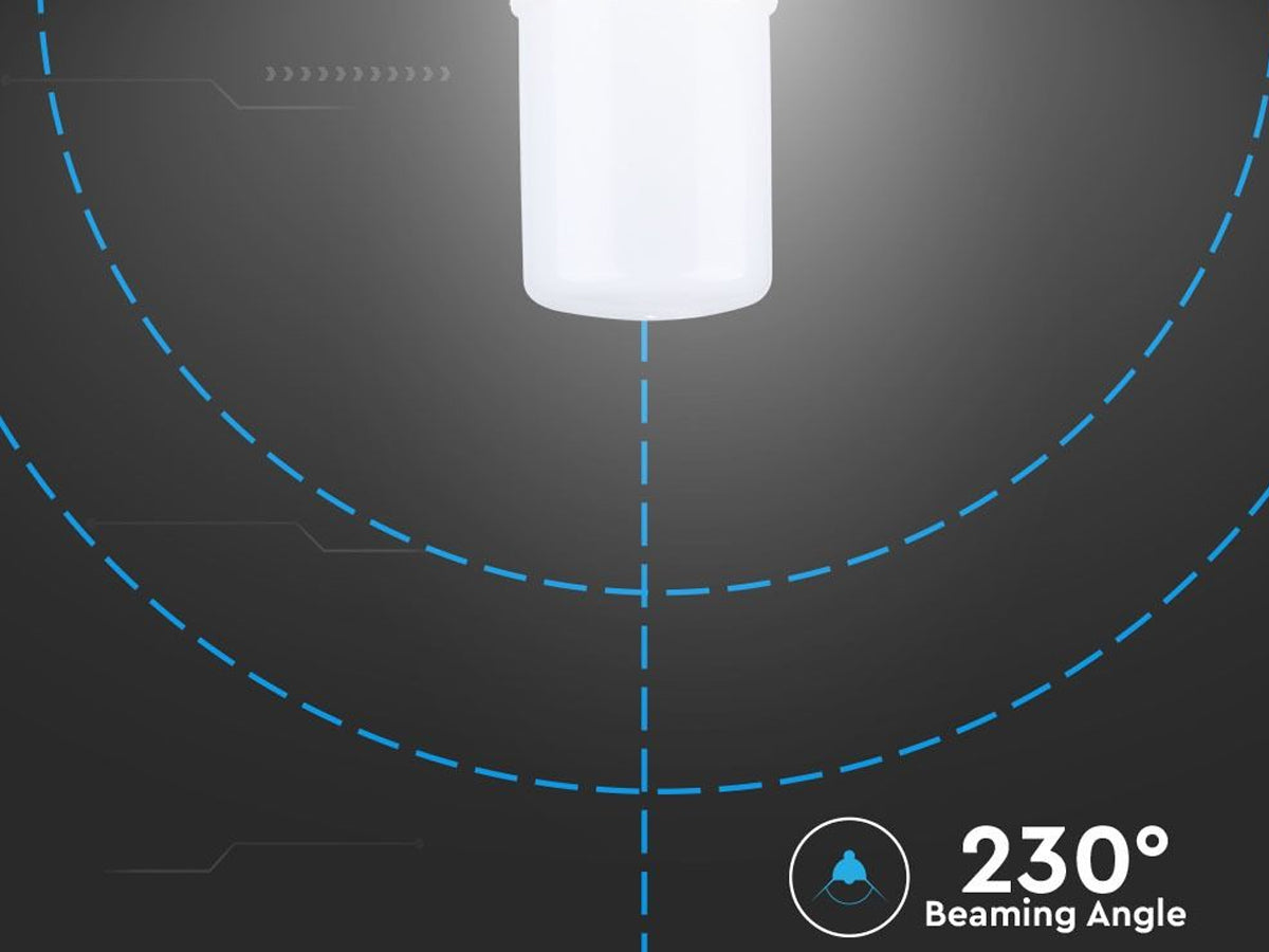 Lampada Led E27 T37 8W 220V Bianco Caldo Forma Cilindro Chip Samsung Garanzia 5 Anni SKU-21144