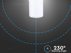 Lampada Led E27 T37 8W 220V Bianco Caldo Forma Cilindro Chip Samsung Garanzia 5 Anni SKU-21144