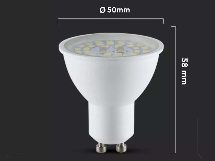 Lampada Led GU10 5W 800LM 220V 110 Gradi Caldo 3000K 160LM/W Massimo Risparmio SKU-2837