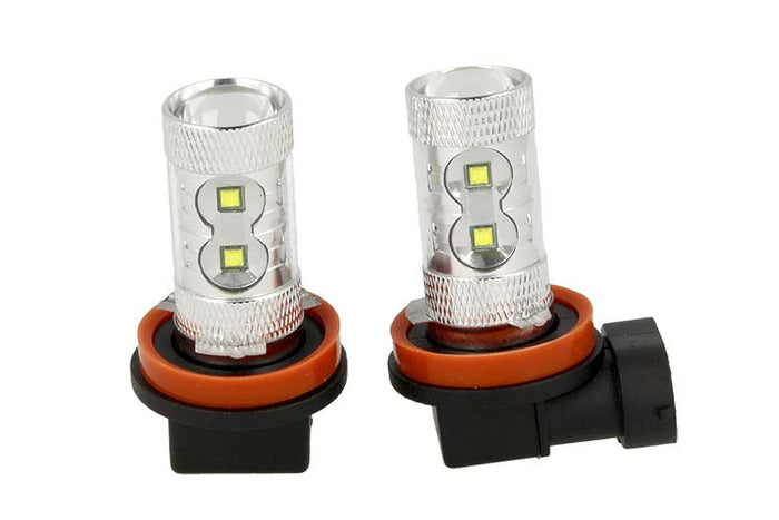 Lampada Led H11 PGJ19-2 H16 PGJ19-3 50W 12V 24V Per Fendinebbia Super Potente e Bianco 10 Smd Cree Da 5W