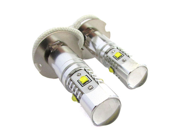 Lampada Led H3 PK22s 30W 12V Con 6 Led Cree Da 5W Super Potente e Bianco Per Fendinebbia