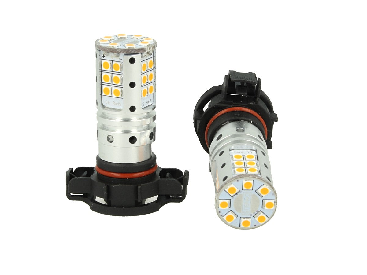 Lampada Led PSX24W Canbus Arancione 12V 25W Reale Luci Fendinebbia Citroen DS3 C3 Jeep Grand Cherokee IV Peugeot 206 207 3008 Renault Kangoo Dacia Logan