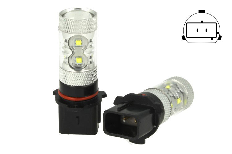 Lampada Led PSX26W H28W Canbus 50W 12V Bianco Per Luci Diurne Fendinebbia Frecce Audi A4 B8 Q5 Skoda 10 Led Cree Da 5W