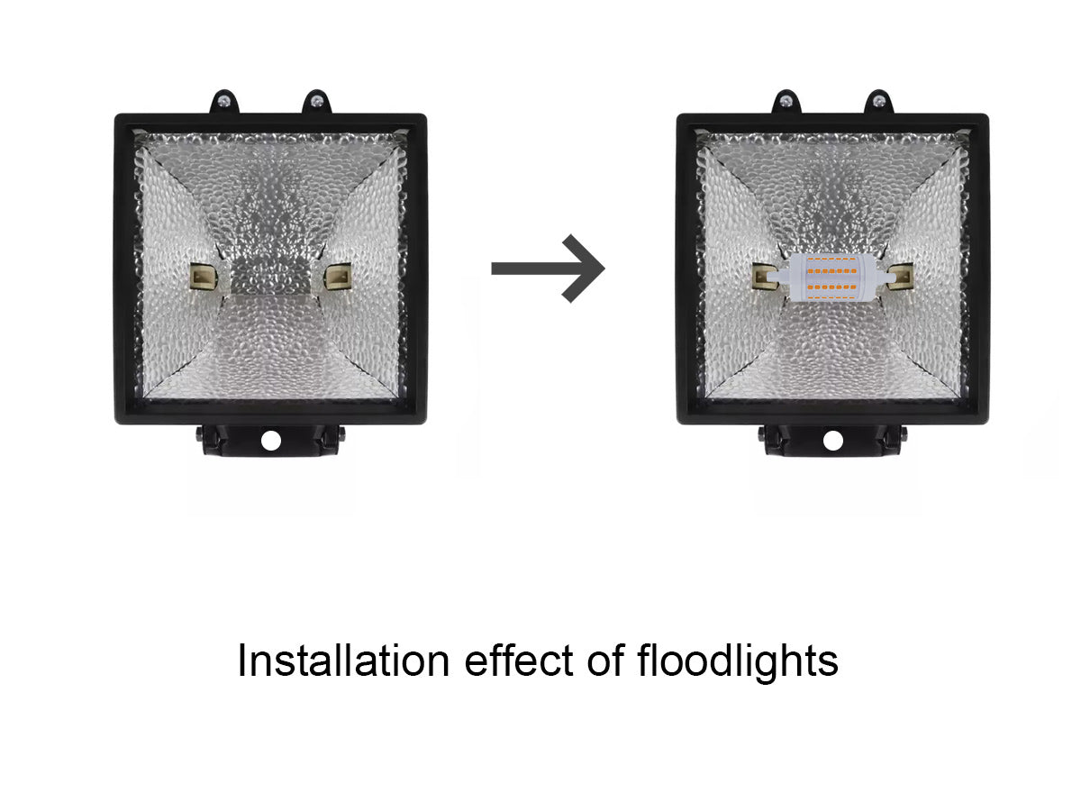 Lampada Led R7S 78mm 9W 1020lm Bianco Freddo 6000K Diametro 28mm 360 Gradi