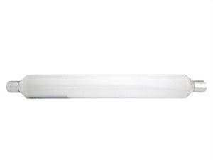 Lampada Led S19 Tubolare Lineare Bianco Caldo 6W 310mm 220V PC Opalino Per Bagni Cucine Armadio