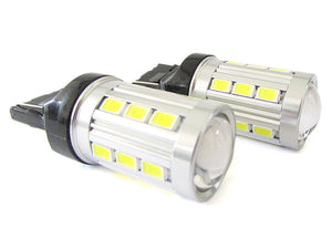 Lampada Led T20 W21W 7440 21 Smd 5730 Super Bianco Luminoso Luci Retromarcia Frecce Auto 12V Senza Polarita