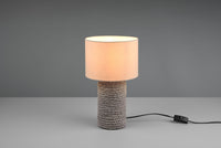 Lampada MALA paralume beige H.38cm ceramica marrone R50941944