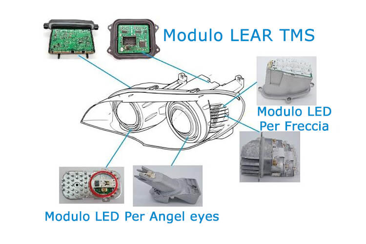 Lampada Modulo Led 63117225232 Per Freccia Indicatore Destra BMW F01 F02 F03 F04 LN4232