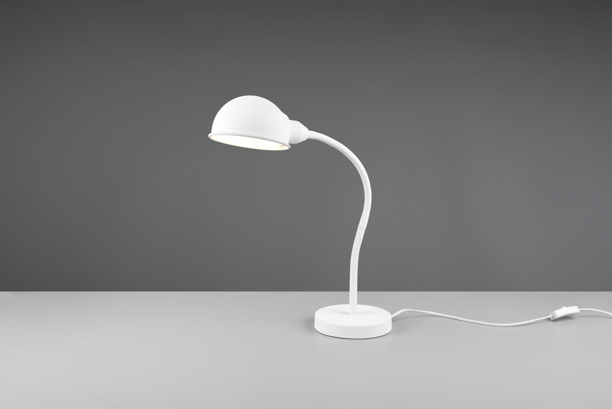 Lampada PERRY flessibile H.46cm bianca 504900131