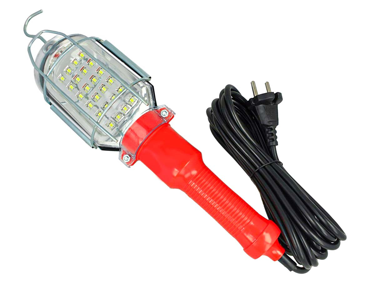 Lampada Portatile da Lavoro Torcia Led Officina Cavo 5 Metri 220V 4,8W 400 Lumen Con Interruttore