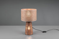 Lampada STRAW  con illuminazione anche nella base in rattan colore naturale R50972026