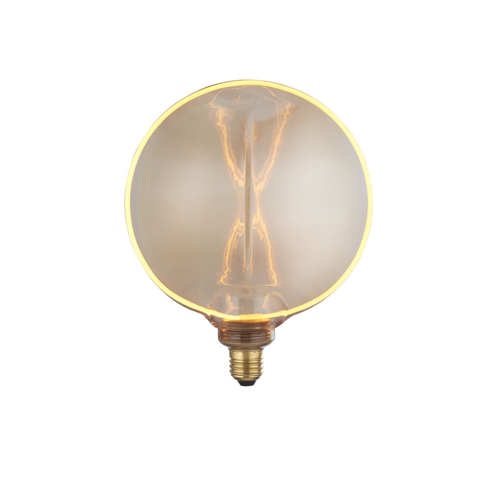 Lampada decorativa - Vetro ambra, 4W, 1800K, 190Lm