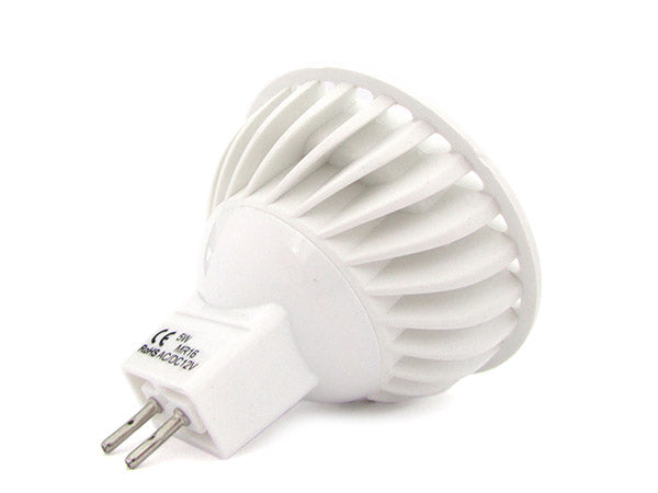 Lampadina LED Dicroica MR16 GU5.3 AC/DC 12V 5W=40W Bianco Naturale 45 Gradi 5 Smd 2835 Da 1W