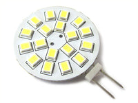 Lampadina LED G4 Bispina 10V-30V DC AC 3W 12V e 24V Bianco Caldo 3000K 18 SMD 2835