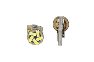 Lampadina Led Canbus T10 W5W 15 Smd 4014 Arancione Amber No Errore Check Luci 12V Senza Polarita Per Frecce Laterale