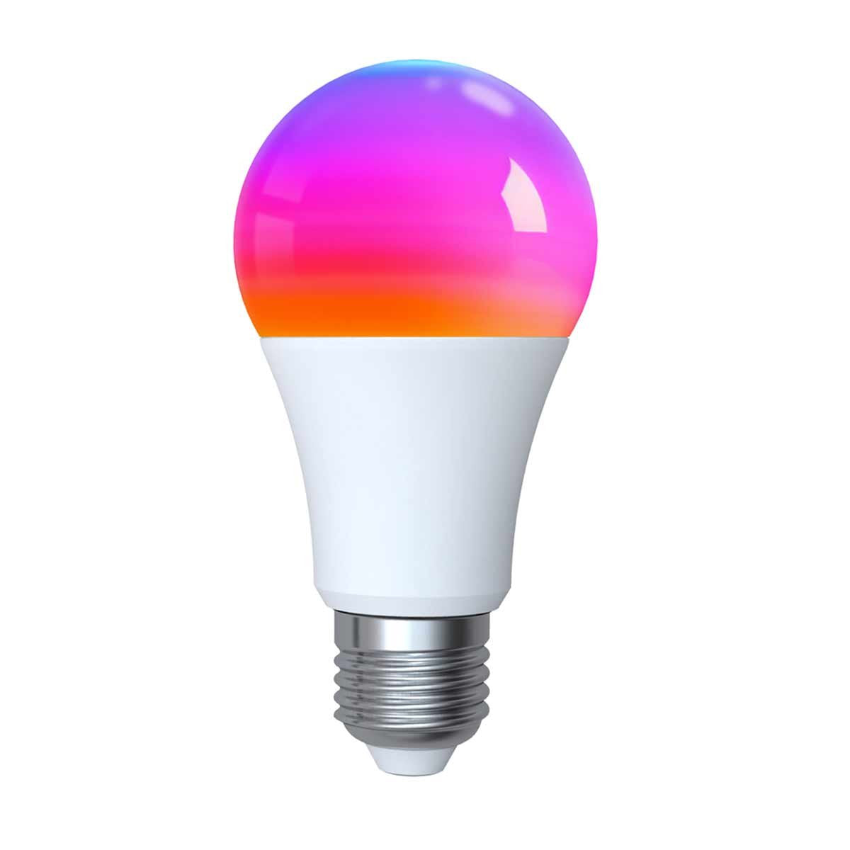 Lampadina Matter LED Wifi Smart Multicolore RGB Dimmerabile E27 9W 806Lm App Compatibile con Amazon Alexa e Google Home