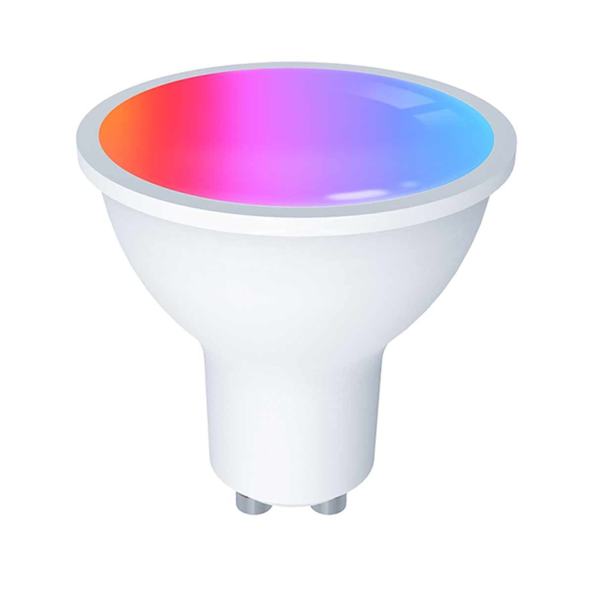 Lampadina Matter LED Wifi Smart Multicolore RGB Dimmerabile Lampada Faretto GU10 4,7W 400Lm App Compatibile con Amazon Alexa e Google Home