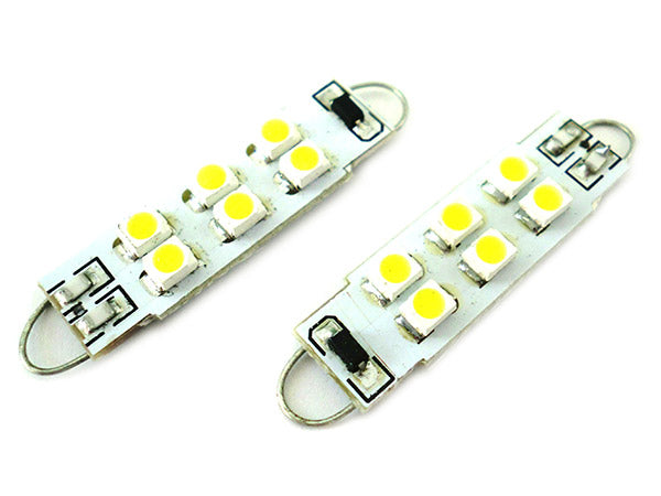 Lampadina Siluro Led 12V T11 Particolare Con Gancio 38mm 6 smd 3528