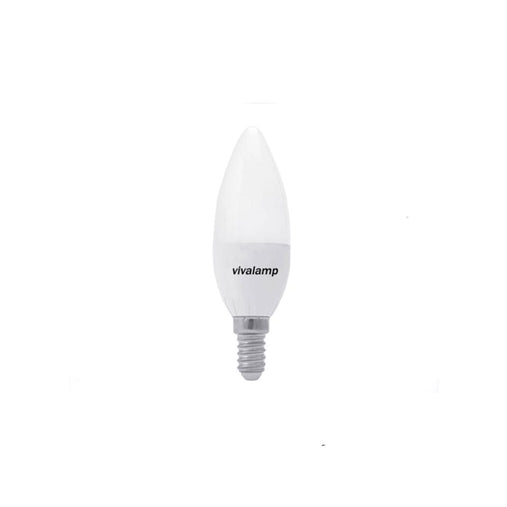 Lampadina a Led E14 8w Candela oliva C37 passo piccolo Luce Fredda 6400k