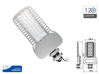 Lampione Stradale Led 150W 4000K 120lm/W Street Lamp Per Strada Giardino Villa IP65 SKU-21962